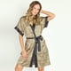 thumbnail image 2 of Bata de Mujer Mini Satin Animal Print, 2 of 5