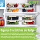 thumbnail image 3 of Recipientes de vidrio para preparación de comidas FIT Strong & Healthy, paquete de 4, 3 of 7