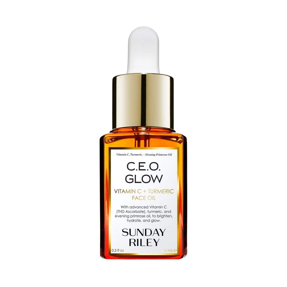 Aceite Facial Sunday Riley C.e.o. Glow Con Vitamina C Y Cúrcuma, 15 Ml