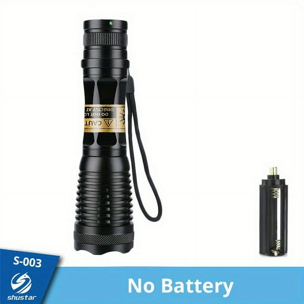 2-in 1 Dual Light Flashlight, T6+UV Black Light, Pet Urine Detection ,Ultraviolet ,Zoomable Waterproof Tactical Torch, 5 Modes, Home Outdoor, Fishing, Cycling, Camping Lantern, 18650 Battery