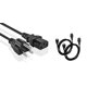 thumbnail image 1 of Cable de alimentación AC, paquete de 2 cables de alimentación para PC de 3 clavijas, 6 pies, 125 V, 10 A, 1 of 6