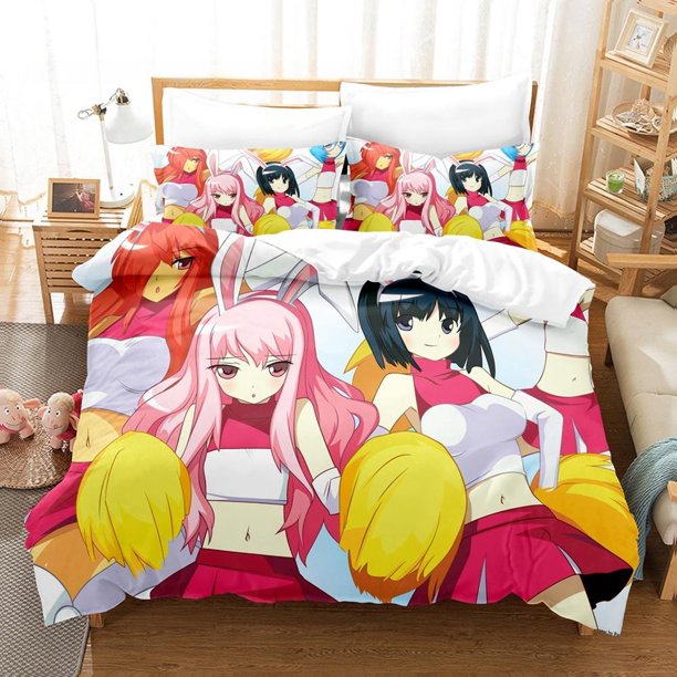 New Anime The Familiar of Zero Bedding Set Single Twin Full Size Bed Set Adult Kid Bedroom Duvet cover Sets Anime Bed Bed Sheets