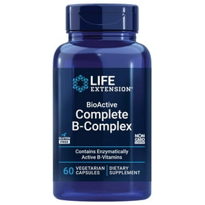 Suplemento Life Extension Bioactive Complete B Complex 60 Cápsulas
