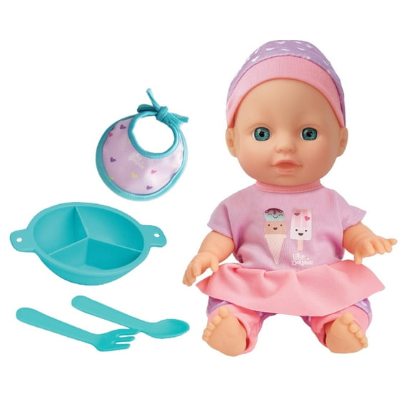 Muñeca 23 cm con Accesorios para Alimentar y Jugar