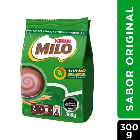 Saborizante de Leche Chocolate ActivGo Bolsa, 300 g