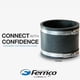 thumbnail image 5 of Conector de acoplamiento de tubos flexibles Fernco P1056-215 de 5 cm x 4 cm, 5 of 7