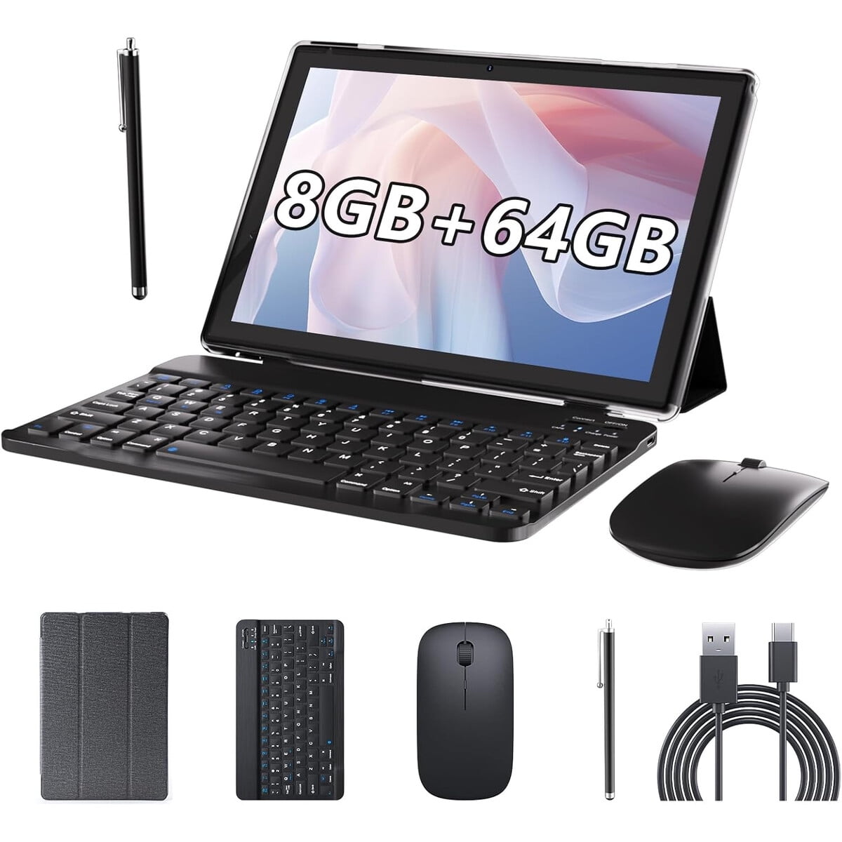 Tablet Byandby 10.1 Android 14 8gb 64gb Wifi 6 Teclado