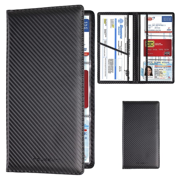 Tarjetero de matrícula y seguro TOURSUIT Carbon Fiber Black