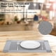 thumbnail image 5 of XmhyTop Juego de 6 Manteletes Individuales para Mesa, Hechos de PVC Resistente, Antideslizantes y Termorresistentes, Ideal para Hogares, Restaurantes y Cocinas, Estilo V, 45*30cm, Gris, 5 of 5