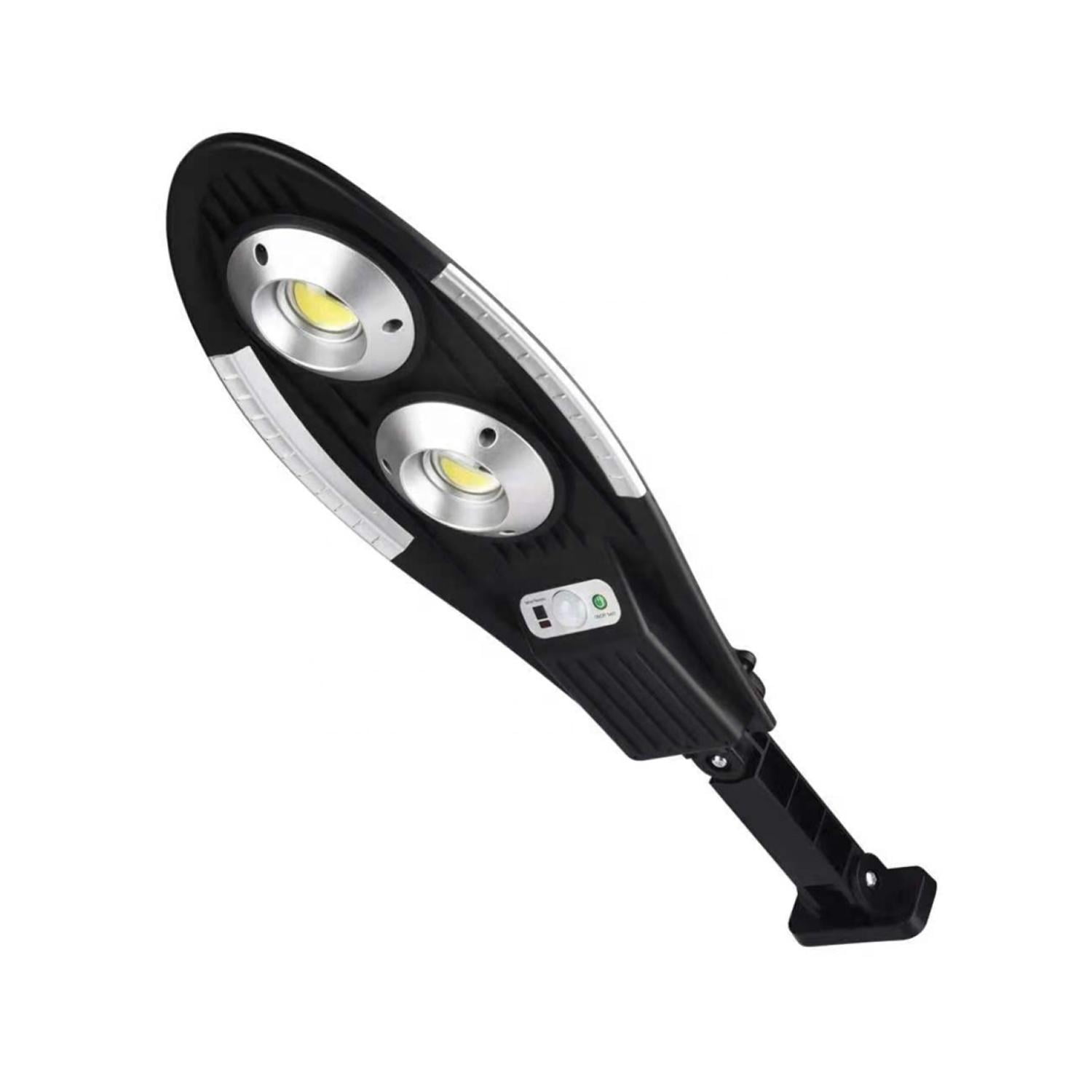 Total Click - Foco Solar 20w Exterior Sensor De Movimiento 35x15cm Negro