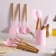 thumbnail image 3 of Set De 12 Utensilios De Cocina De Silicona Mango De Madera ROSADO, 3 of 4