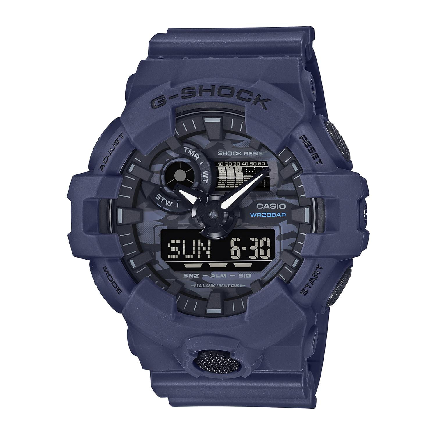 Reloj G-shock Ga-700ca-2adr Resina Hombre Azul Azul