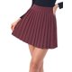 thumbnail image 1 of INSPIRE CHIC Falda de Punto Plisada para Mujer con Cintura Alta Elástica A-Linea Mini Falda Casual de Canalé XL Burdeos, 1 of 6