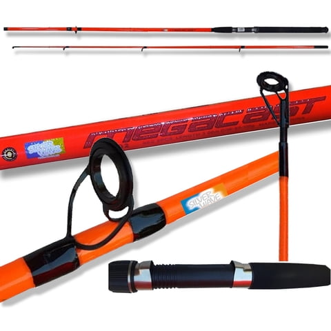 Silver Wave - Caña Pescar Mega Cast 1,95M 2Tramos 150Grs 4Pasadores Mas Punta