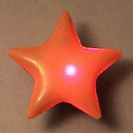 Alfileres Para Solapa Con Forma De Luz Corporal Parpadeante Frosted Star Blinkee