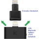 thumbnail image 2 of Lightning_Extender: Adaptador extensor Lightning macho a hembra, compatible con iPhone, iPad y iPod con conector Lightning de 8 pines. Compatible con los divisores i10L, i10L_aptX e i10L_Pro., 2 of 7