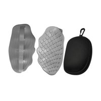 Magideal - Empuñaduras Para Levantamiento De Pesas Guantes De Silicona Para Gimnasio Protectores De Manos Ergonómicos Portátiles Adecuados Para Ejercicio Entrena Gris