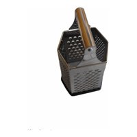 Genérico - Rallador De Verduras Frutas Quesos Hexagonal 6 Caras Acero