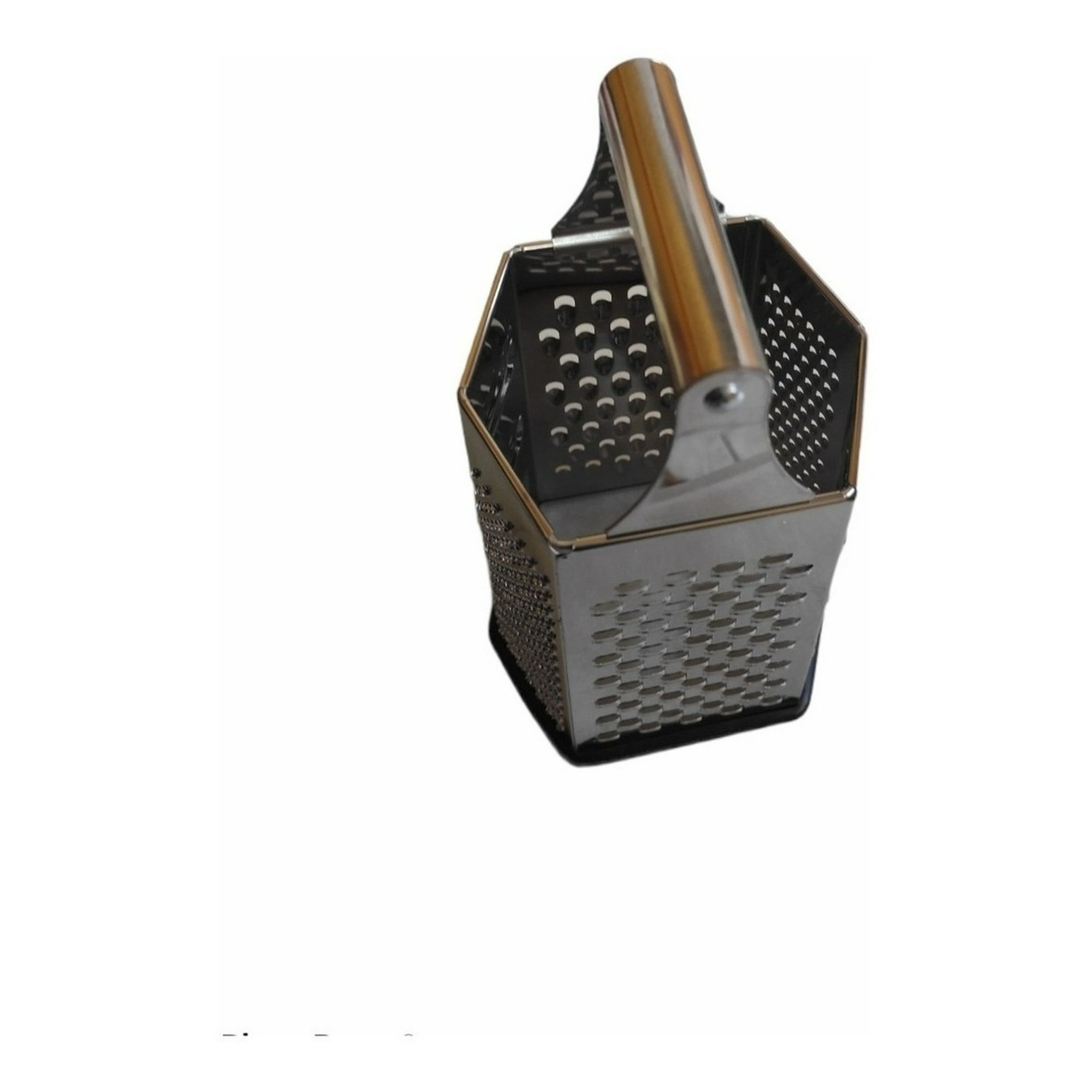 Genérico - Rallador De Verduras Frutas Quesos Hexagonal 6 Caras Acero