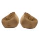 thumbnail image 4 of 2 piezas de almacenamiento de animales de peluche bolsa de frijoles cubierta de café a prueba de agua, 4 of 5