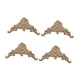 thumbnail image 4 of Apliques De Madera De 4 Piezas Talladas Aplicadas De Madera Para El Armario De Decoración De Armario De Armario E, 4 of 5