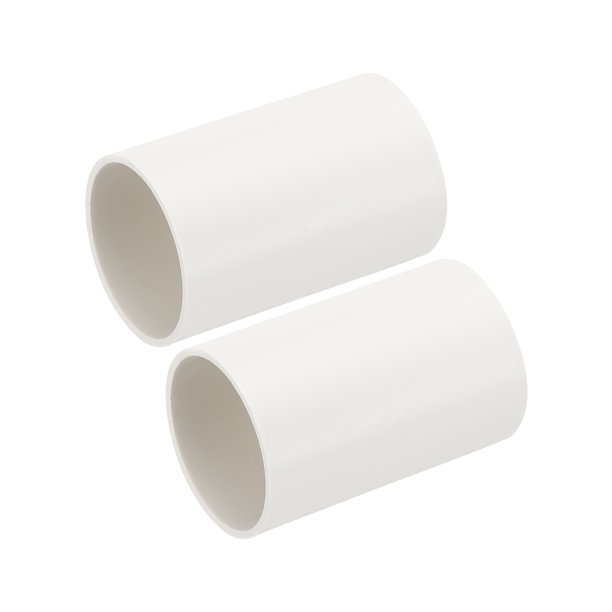 Uxcell Conducto de Ventilación Redondo de 3" Pulgadas, Reemplazo de Tubería de Plástico de 4" Pulgadas de Largo para Suministro de Calefacción y Refrigeración, 2 Piezas