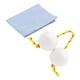 thumbnail image 5 of Bola De La Yema Del Dedo Bola De Tambor Instrumento Kashaka Sonajero Blanco Tela Azul, 5 of 5