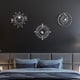 thumbnail image 5 of Decoración de pared Manortang de metal plateado, abstracta de sol y luna, 23 cm, 5 of 9
