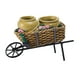 thumbnail image 2 of Creative Cart Flower Pot Do Old Durable Para Patio Al Aire Libre Adorno Maceta Amarilla, 2 of 5