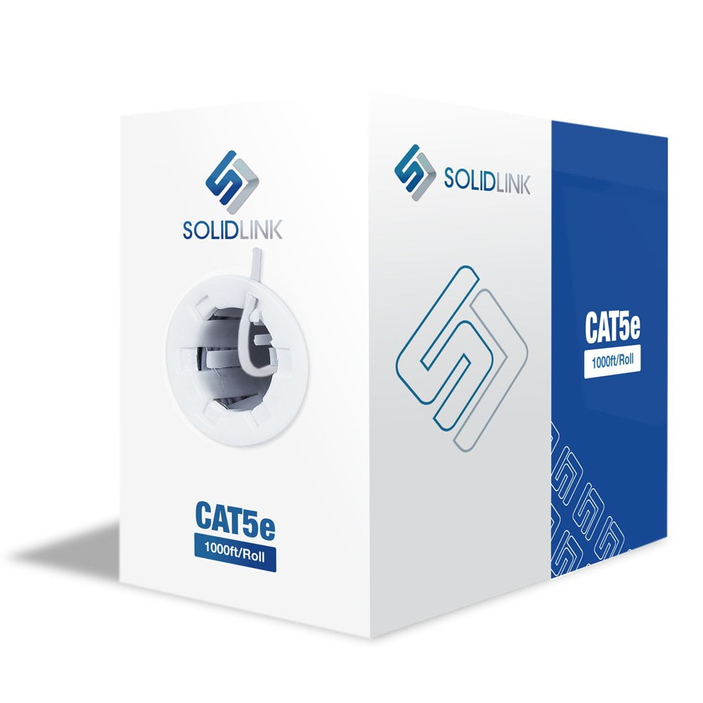 Cable Ethernet Solidlink Cat5e 24 Awg Utp Sin Blindaje 305 M Blanco