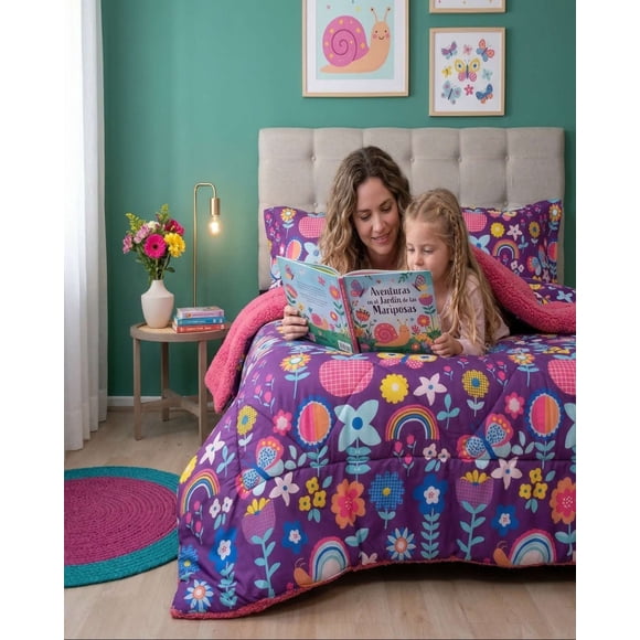Plumón Plaza y Media con Chiporro Sherpa Kids Deluxe