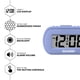 thumbnail image 3 of Reloj Despertador Spc483 Color Lavanda A Pilas, 3 of 8
