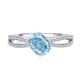 thumbnail image 1 of Anillo de Compromiso Ovalado Torcido de 1.5 Quilates para Mujer 925 Sterling Silver Anillo de Promesa para Ella Anillos de Diamante Simulado Amarillo/rosa/azul Anillo de Aniversario con CZ, 1 of 7