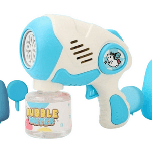 Genérico - Pack X 3 Juguete Lanza Burbuja Unicornio Celeste