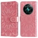 thumbnail image 2 of Funda tipo cartera FOXDOCK para Realme 12 4G , diseño girasol en relieve, cuero PU, cierre magnético, soporte y tarjetero, 2 of 5