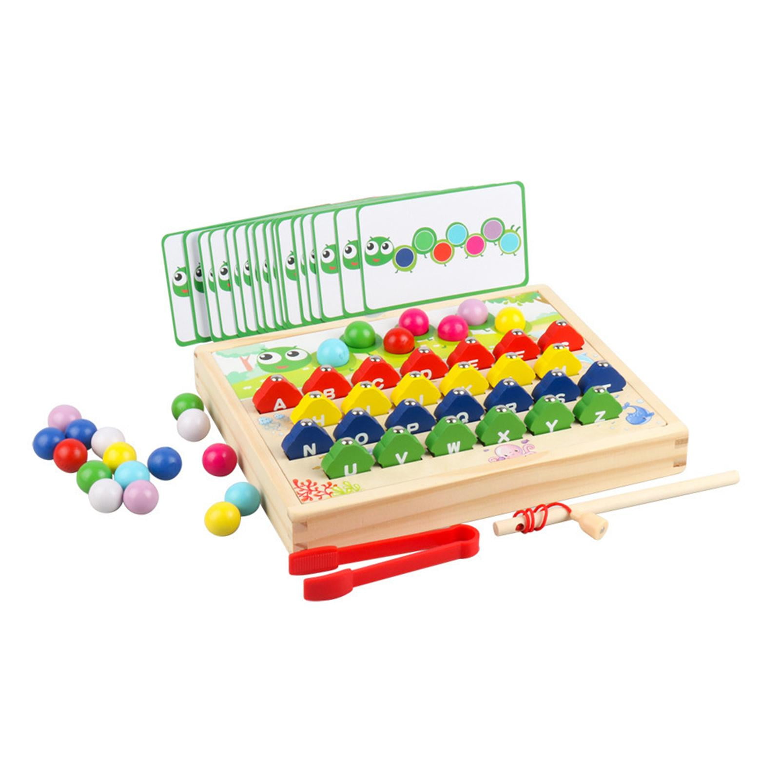 Bothyi - Juego De Pesca Magnético De Madera, Habilidad Motora Fina Para Niños Y Niñas De 3, 4 Y 5 Años