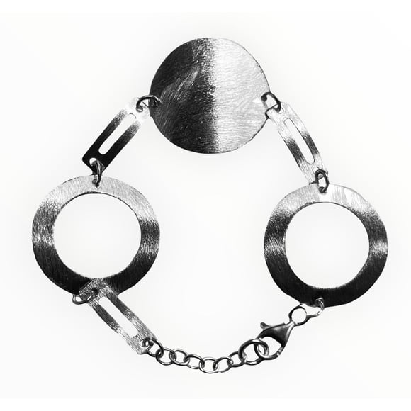 Pulsera de plata 925 esmerilada