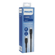 thumbnail image 2 of Cable Philips Usb-C A Usb-C 1M 2A Max Negro, 2 of 2
