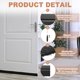 thumbnail image 3 of Uxcell Barridos de Cepillo de Puerta Soporte de Aleación de Aluminio en Forma de H para Sello de Fondo de Puerta de Garaje Negro 3.15" x 39.37", 3 of 7