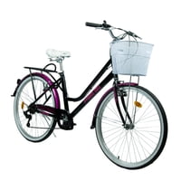 Powerbike - Bicicleta Paseo Aro 26 Negra/Fucsia