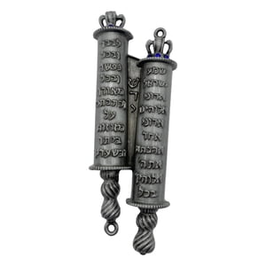 Magideal - Mezuzah Scroll Puerta Decoración Adorno De Aleación Mezuzah Ornamento Bendición Del Hogar