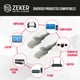 thumbnail image 4 of Cable Camara Seguridad Zeker Dual Extensor 10m Dc + Ethernet Gris, 4 of 7
