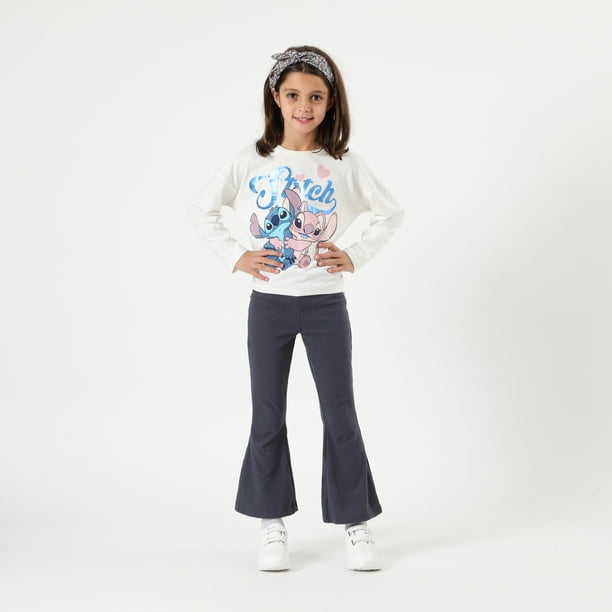 Conjunto Infantil Disney Stitch Polera y Pantalón Niña 4-8 Años