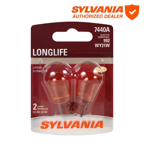 Lámpara Sylvania 7440A 12V 21W LongLife ámbar 2 unidades