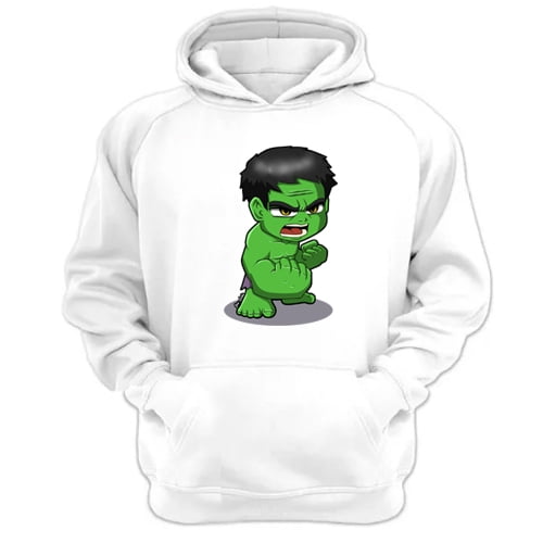 Genérico - Polerón Canguro Hombre Increíble Blanco Talla Xs Unisex