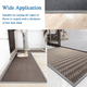 thumbnail image 5 of Protector de borde de 2 metros - Tira de PVC para borde de alfombra - Tiras de transición de goma para piso - Moldura autoadhesiva, 5 of 5
