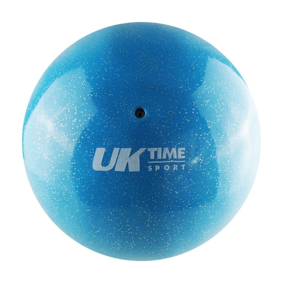 BALON GIMNASIA RITMICA GLITTER LISO 6" 320 GRS UKTIME CELESTE