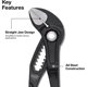 thumbnail image 3 of Klein Tools D5052BSKIT alicate de bomba de mordaza recta QuickAdjust, 3 of 3