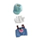 thumbnail image 2 of Muñeca De Peluche Con Parte Superior Y Pantalones, Accesorios Educativos Para Fotografías, Disfraz De Moda Para Sombrero Verde Y Melocotón De 5,91'', 2 of 3