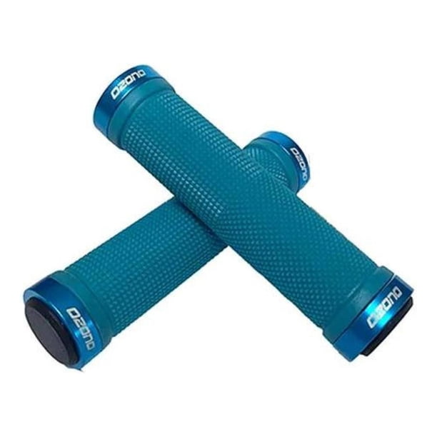 Puños Ozono Bicicleta Doble Lock Grip Manillar Mtb turquesa